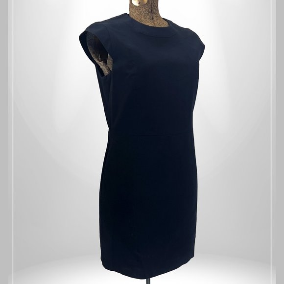 Theory Orinthia Sheath Mini Dress in Nocturne Navy (Size 6) - Picture 1 of 10
